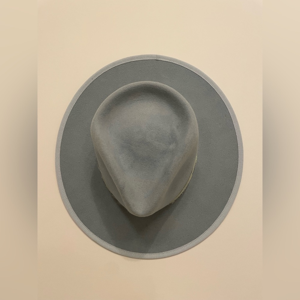 Teressa Foglia New Coastal Sea Felt Hat blue flat 100x Nick Fouquet 58 7 1/4 - Picture 11 of 12